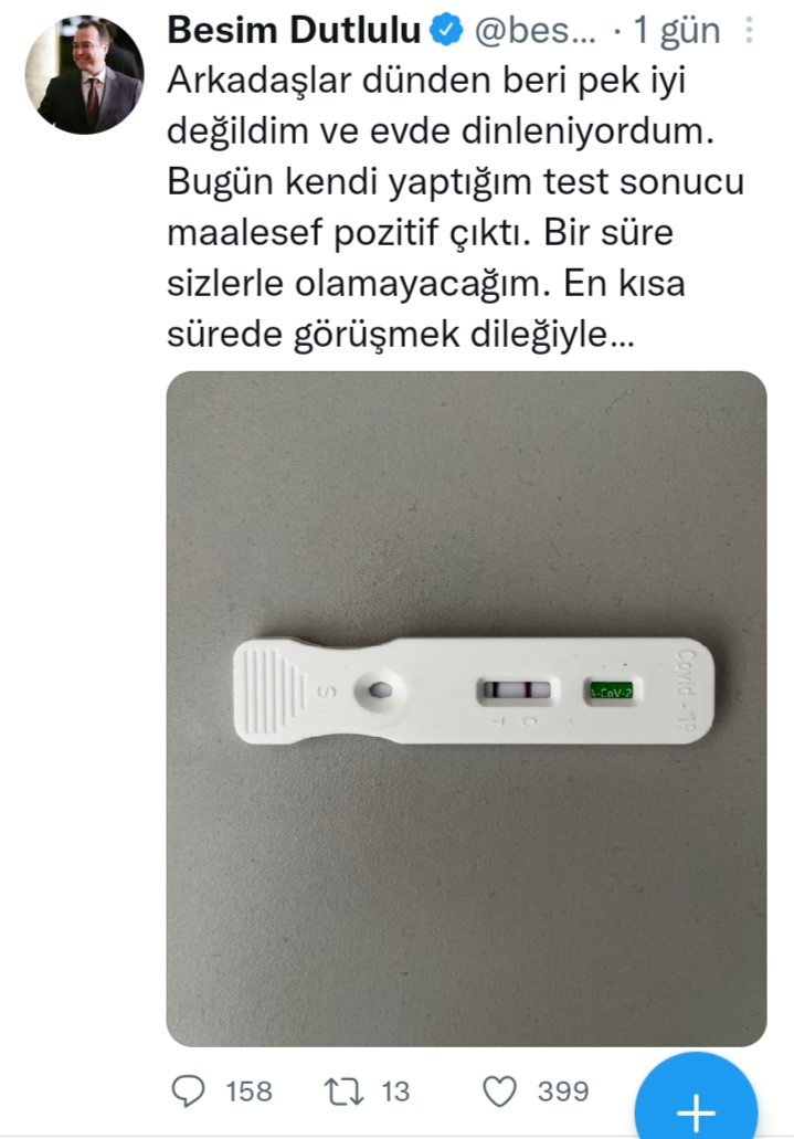 Akhisar Belediye Başkanı Besim DUTLULU'dan üzutucu haber