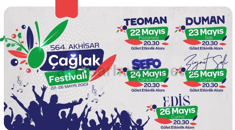 Çağlak Festivali Sanatçıları Belli oldu